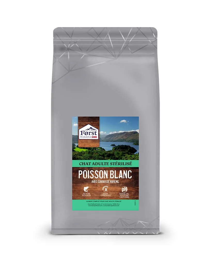 FØRST Croquettes chat Poisson blanc 5kg